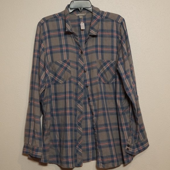 Lovesick Tops - *Love Sick Plaid shirt